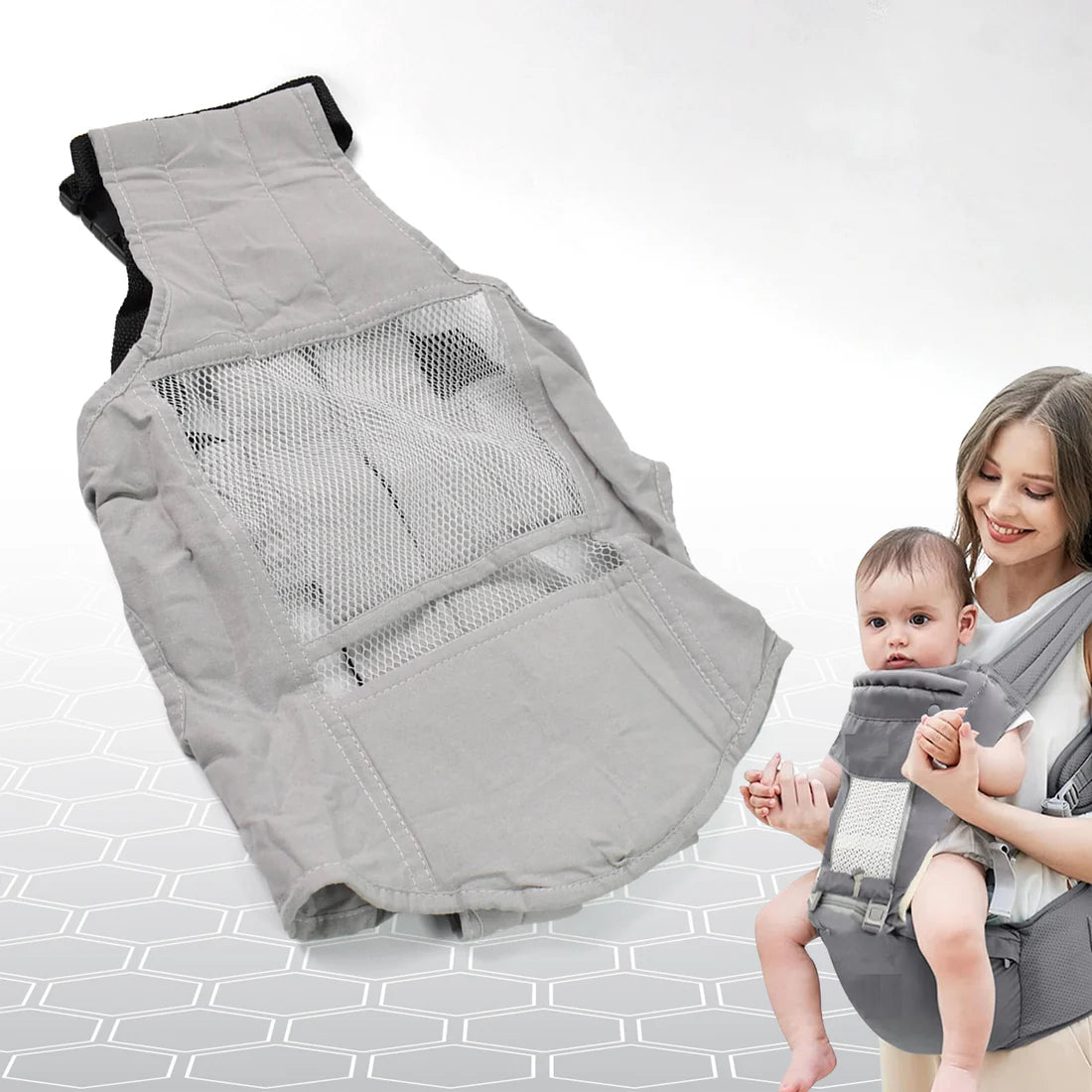 Baby Carrier for 0 to 3 Year | Adjustable Multiple Positions | Comfortable Baby Carrying Bag for New Born & Toddler | Upto 14 Kgs | Grey