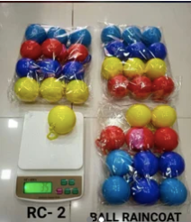 Portable Emergency Raincoat Keychain Ball