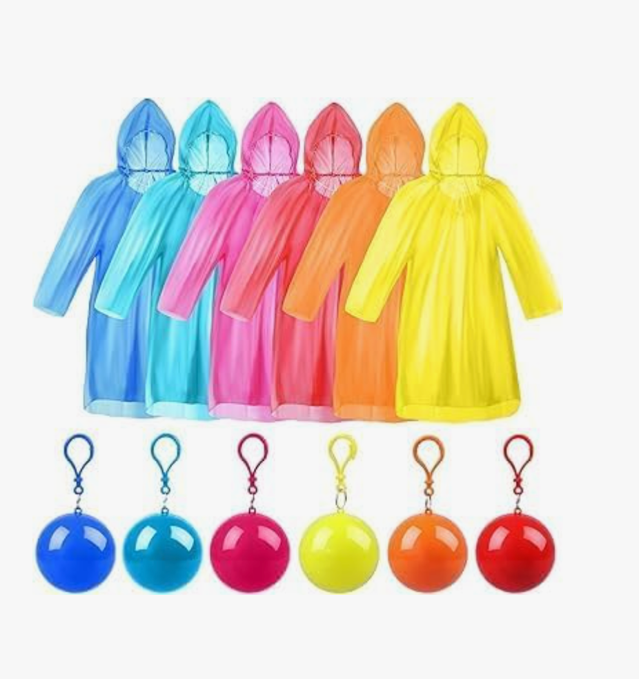 Portable Emergency Raincoat Keychain Ball