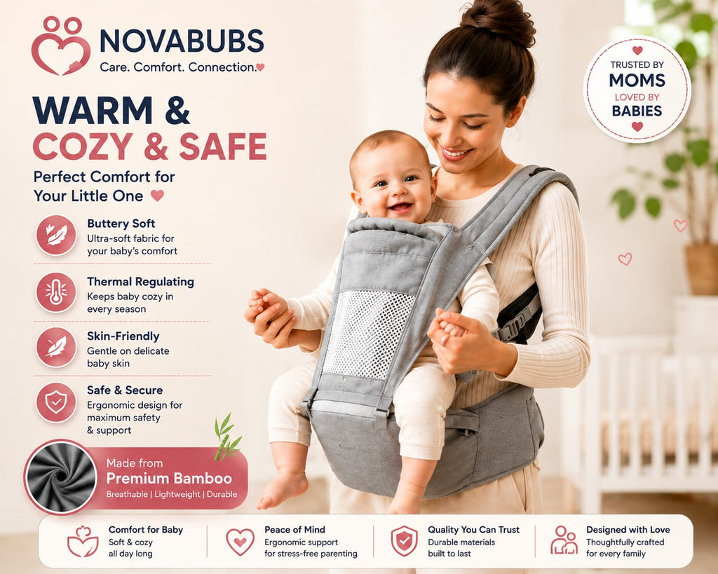 Baby Carrier for 0 to 3 Year | Adjustable Multiple Positions | Comfortable Baby Carrying Bag for New Born & Toddler | Upto 14 Kgs | Grey