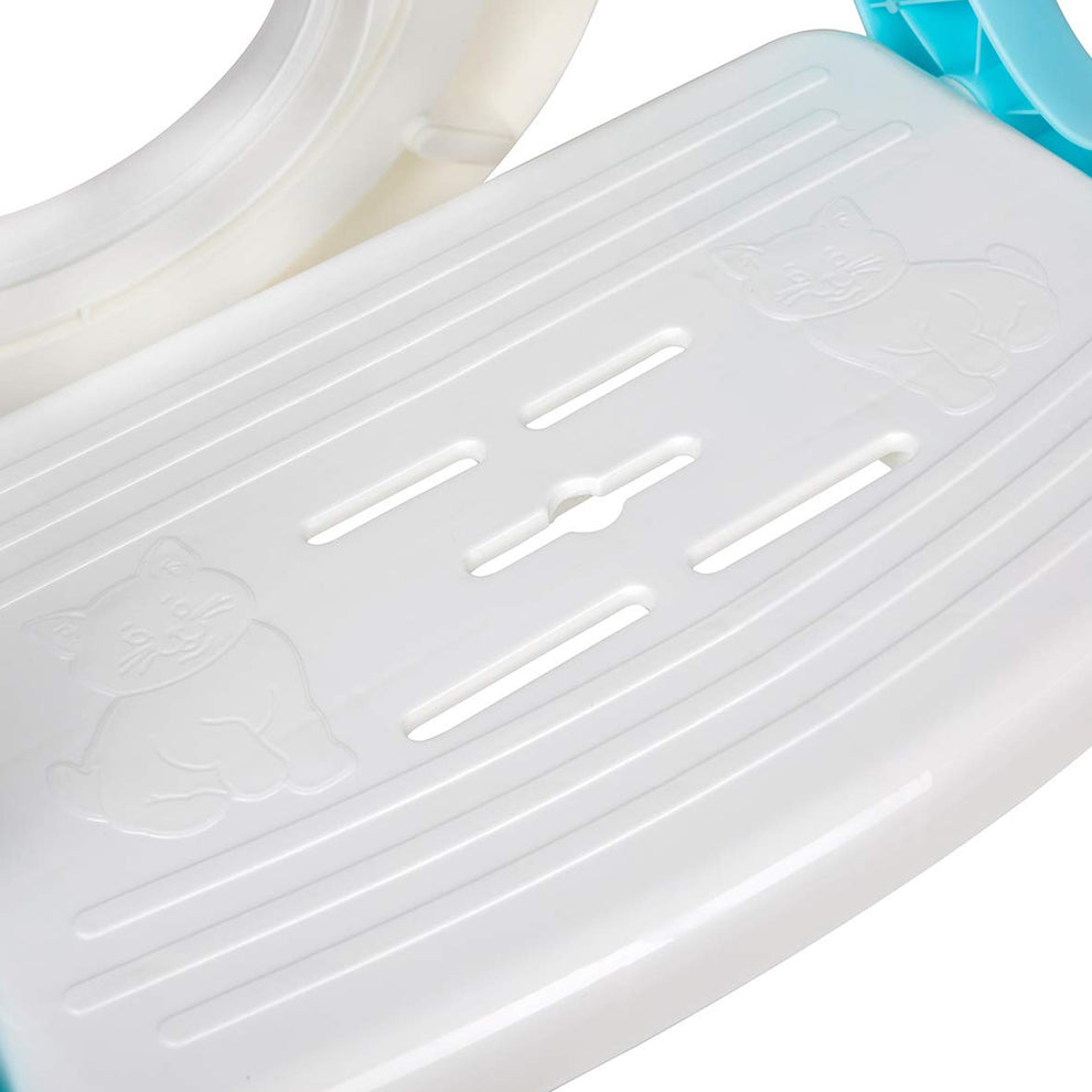 Baby Potty Training Toilet Seat with Step Stool Ladder | Non-Slip | Foldable | 18 Months–7 Years | Novabubs