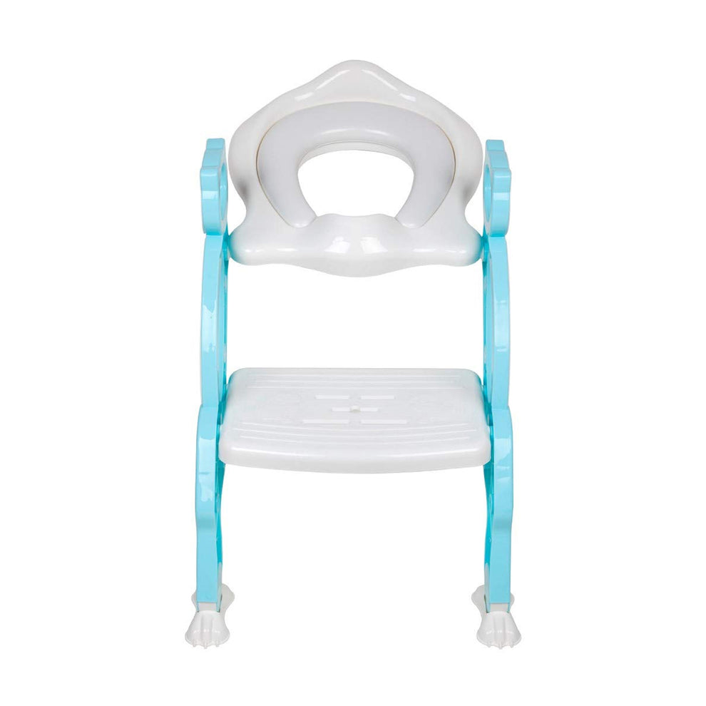 Baby Potty Training Toilet Seat with Step Stool Ladder | Non-Slip | Foldable | 18 Months–7 Years | Novabubs