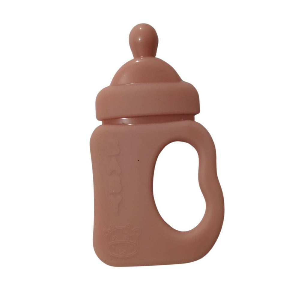 Silicone Baby Teether | Feeding Bottle Shape | BPA Free | Freezer Safe | 6+ Months | Novabubs