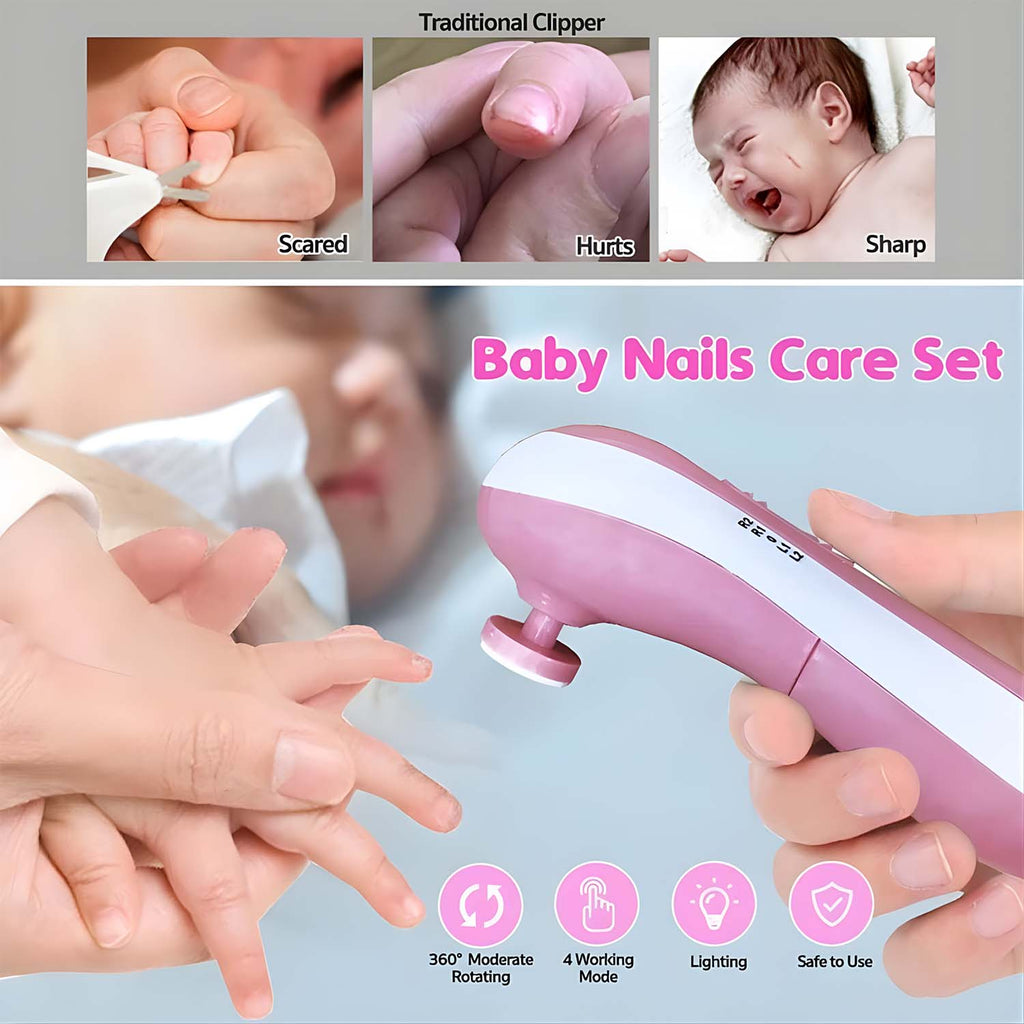 Age guide for nail trimmer grinding heads — newborn to toddler