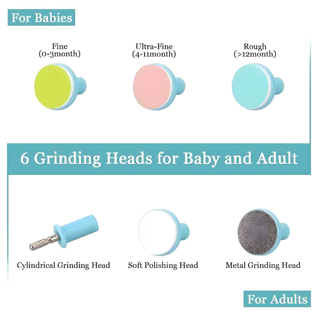 Baby nail trimmer features — quiet motor and LED light